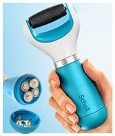 Пилка Scholl имеет удобную и эргономичную форму. Работает от батареек AA!